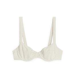 크링클 와이어드 비키니 탑