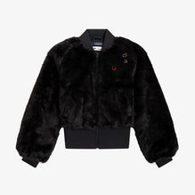 Amy Heart Detail Faux Fur Jkt