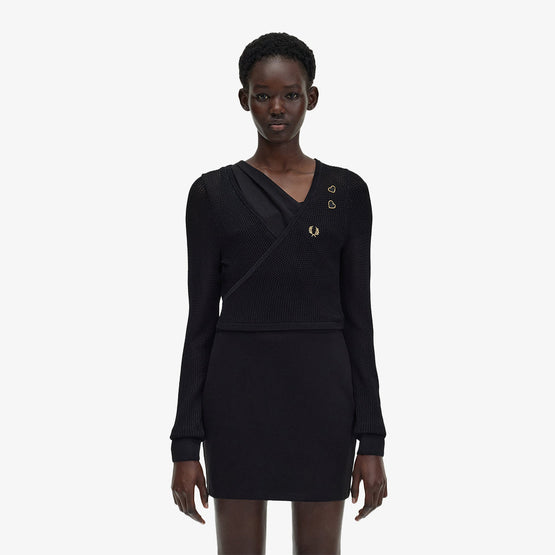 Amy Open-Knit Wrap Cardigan