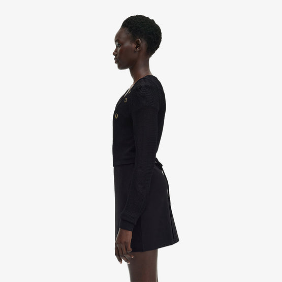 Amy Open-Knit Wrap Cardigan