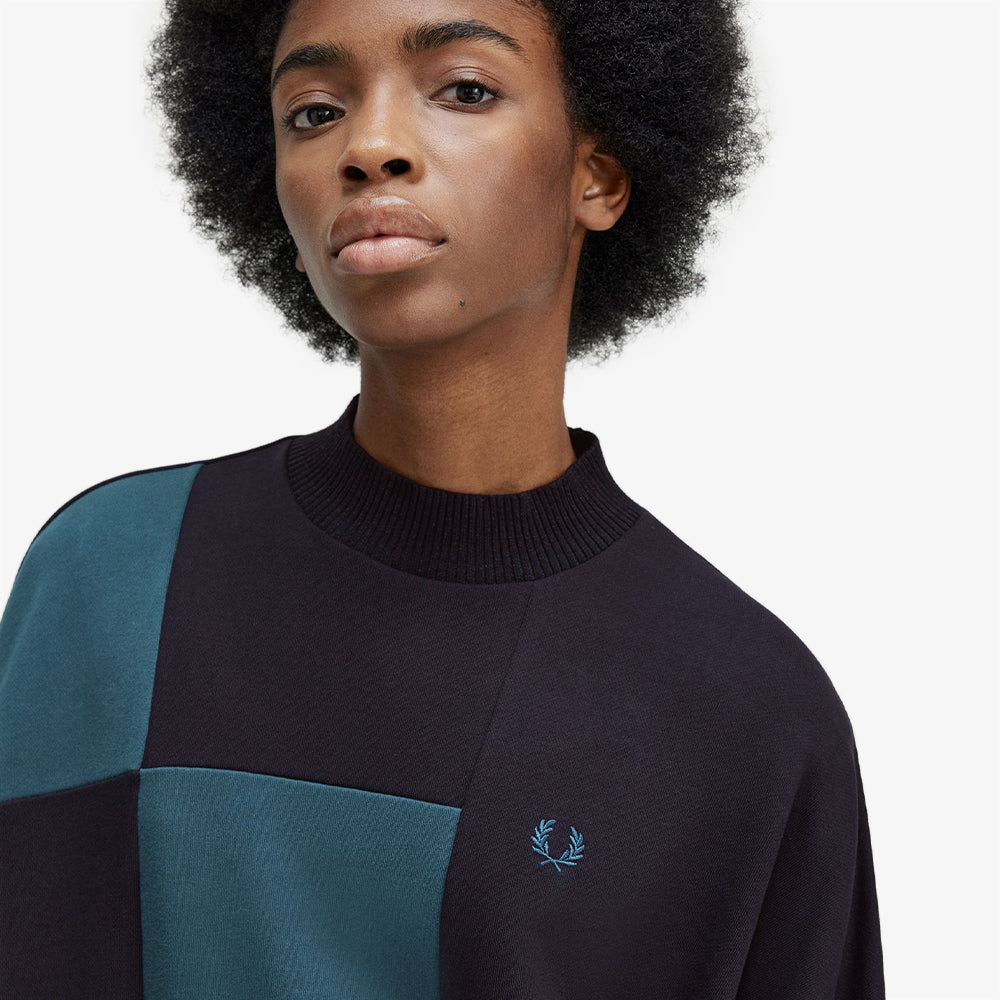 Chequerboard Panel Sweatshirt