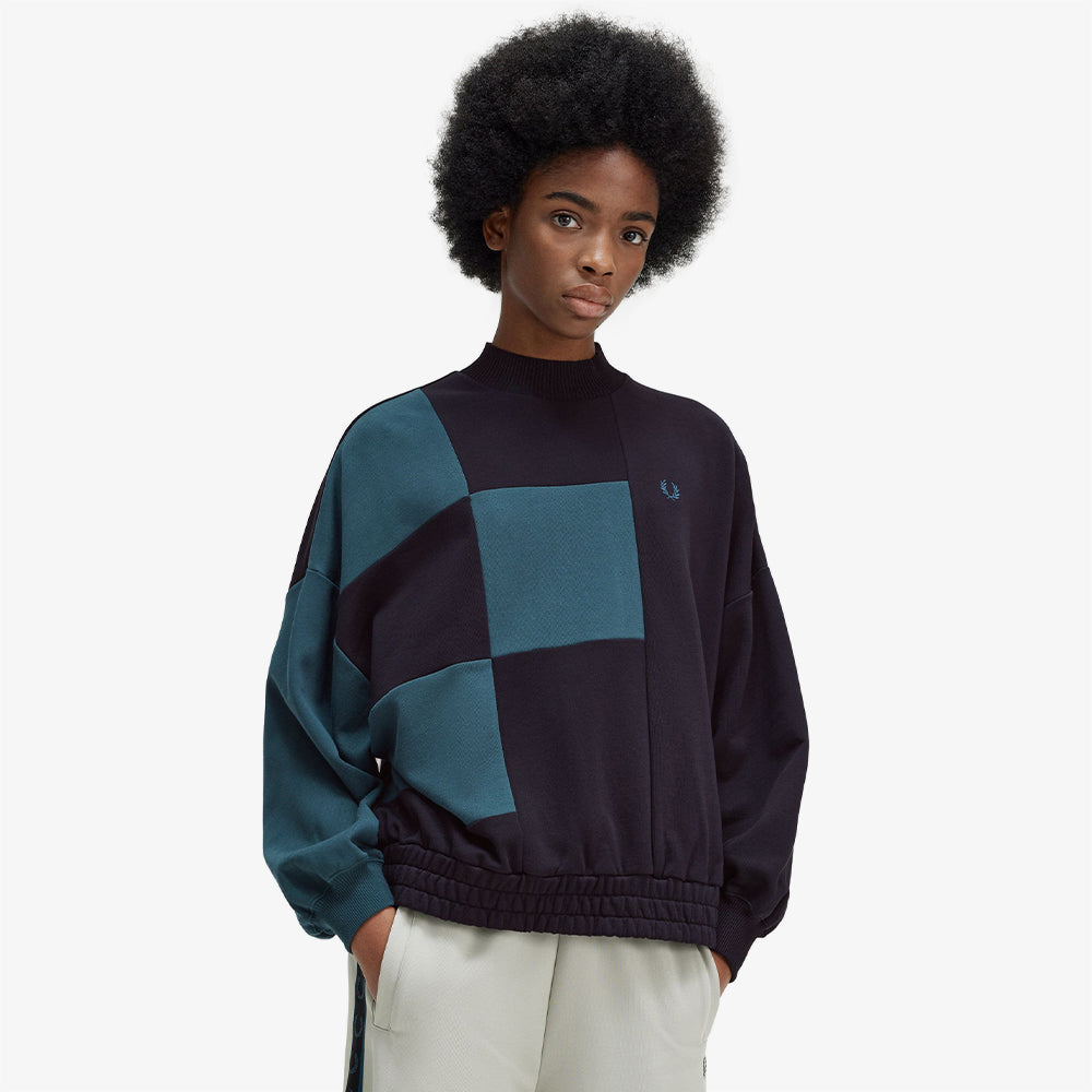 Chequerboard Panel Sweatshirt