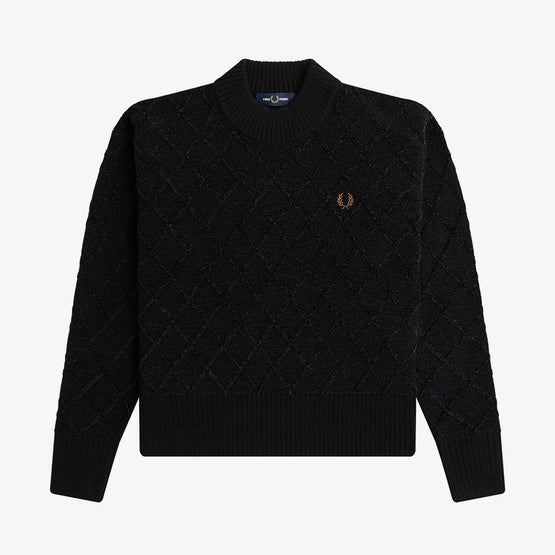 Chenille Grid Knit