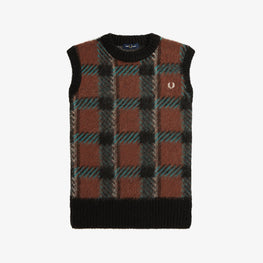 Glitch Tartan Knitted Vest