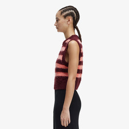 Amy Striped Knitted Vest