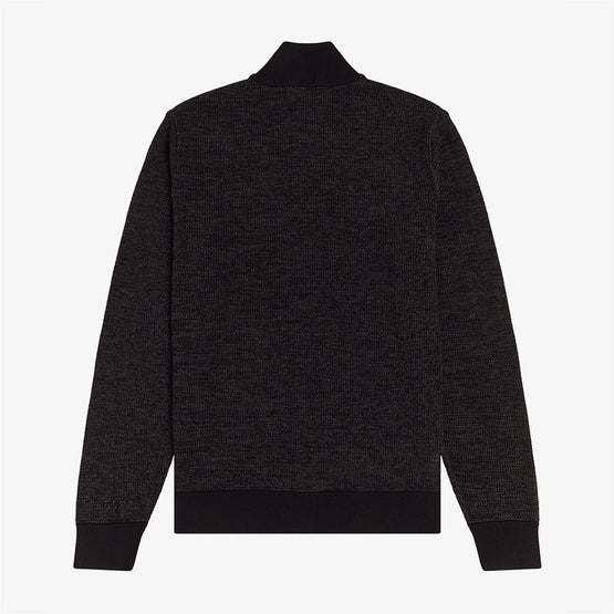 Textured Zip-Through Cardigan