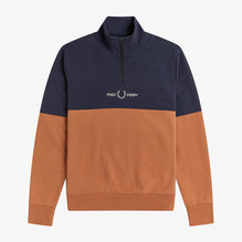 Clrblock Half Zip Sweatshirt