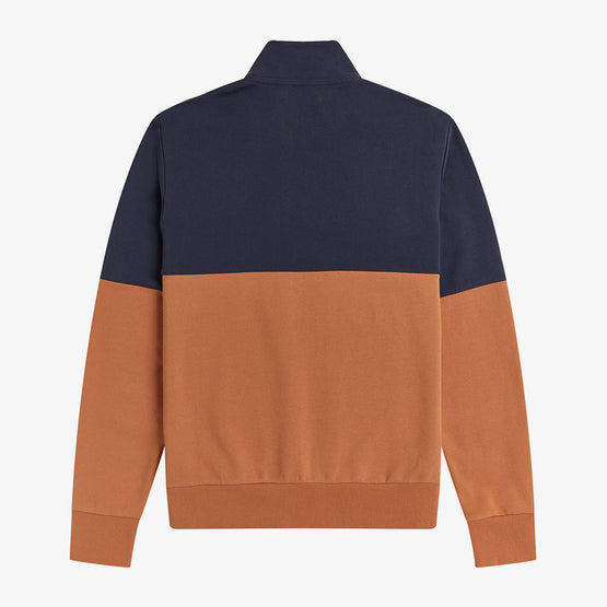 Clrblock Half Zip Sweatshirt