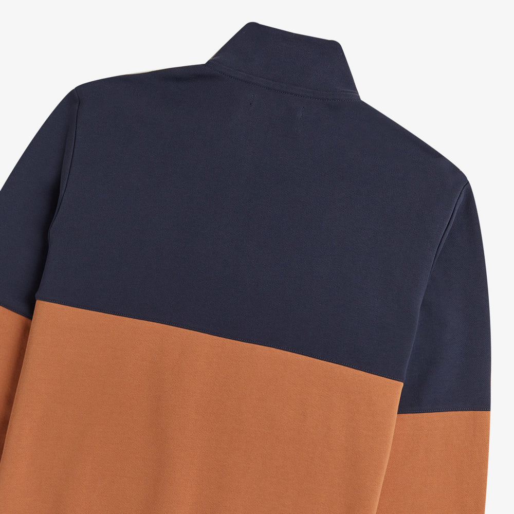 Clrblock Half Zip Sweatshirt