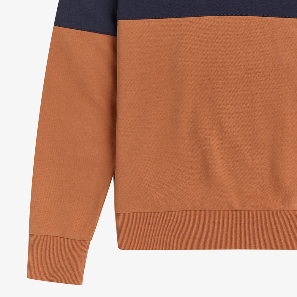 Clrblock Half Zip Sweatshirt