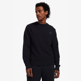 Textured Crew Neck Knit
