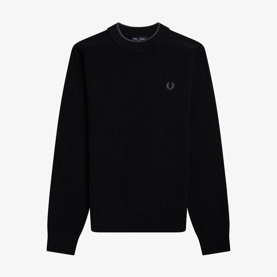 Textured Crew Neck Knit