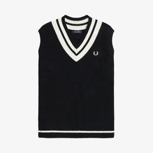 Striped Trim V-Neck Tank