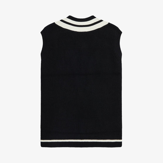 Striped Trim V-Neck Tank