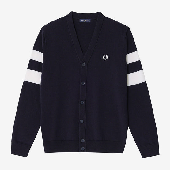 Tipped Sleeve Cardigan