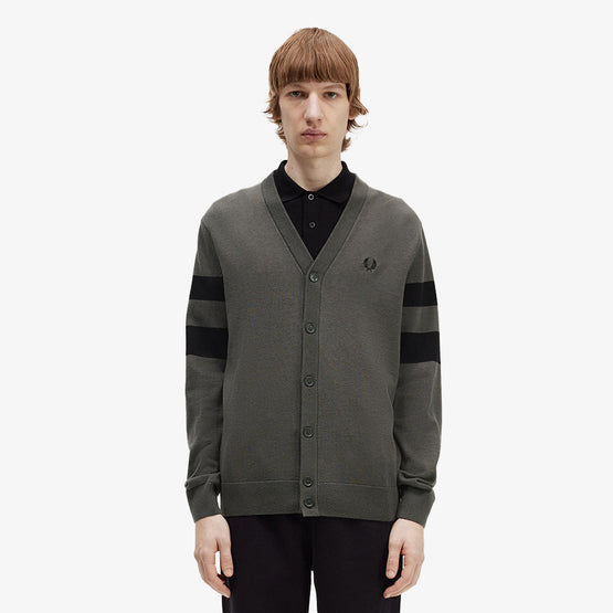 Tipped Sleeve Cardigan
