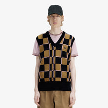 Glitch Chequerboard Vest