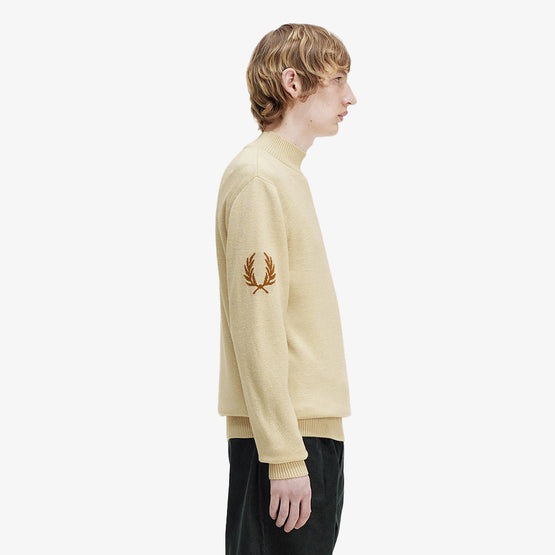 Laurel Wreath Mock Neck Knit
