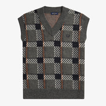 Glitch Tartan Knitted Vest