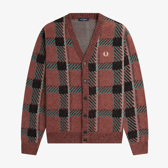 Glitch Tartan Cardigan