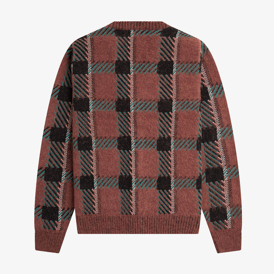 Glitch Tartan Cardigan