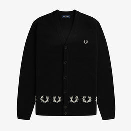 Laurel Wreath Trim Cardigan