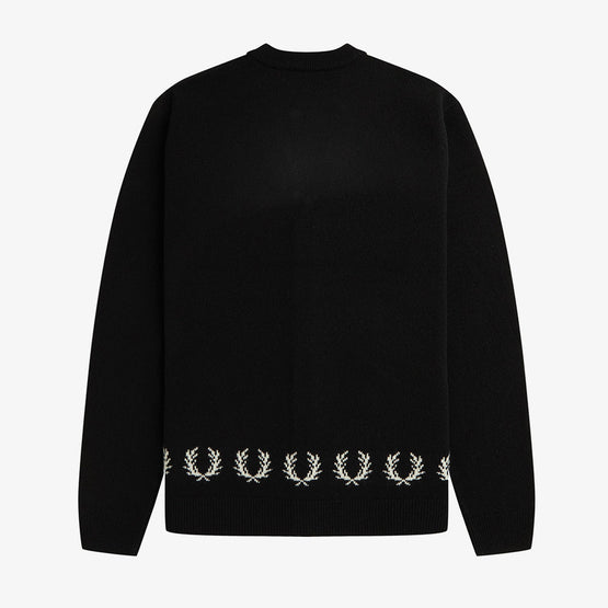 Laurel Wreath Trim Cardigan