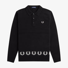 Laurel Wreath Trim Knit Shirt