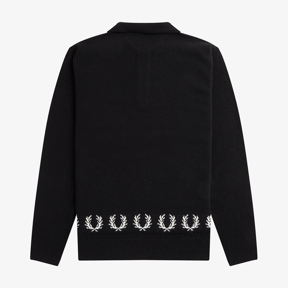 Laurel Wreath Trim Knit Shirt
