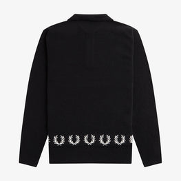 Laurel Wreath Trim Knit Shirt