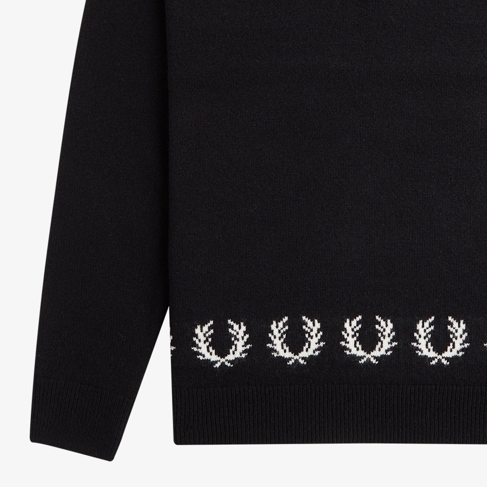 Laurel Wreath Trim Knit Shirt