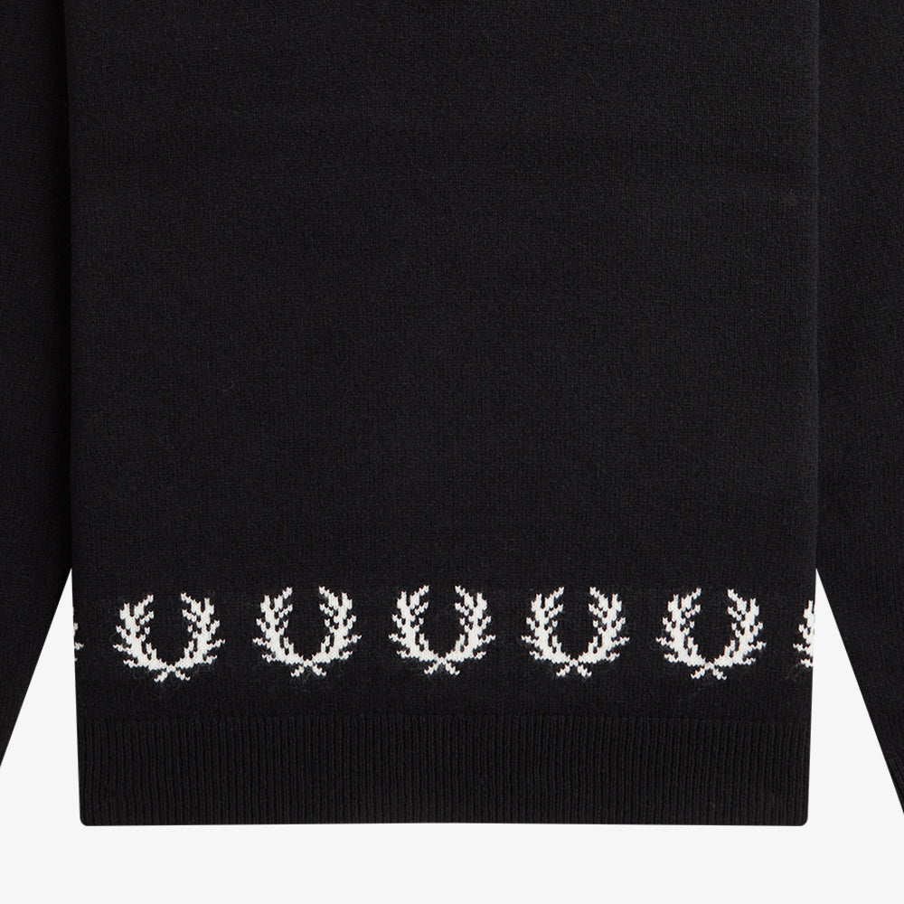 Laurel Wreath Trim Knit Shirt
