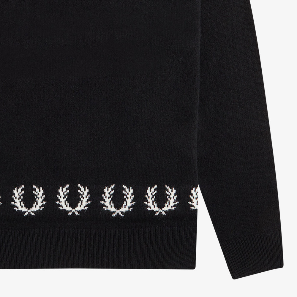 Laurel Wreath Trim Knit Shirt