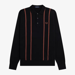 Vertical Stripe Knitted Shirt