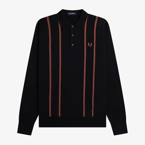 Vertical Stripe Knitted Shirt