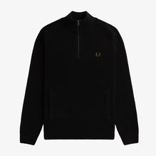 Textured Half Zip Knit