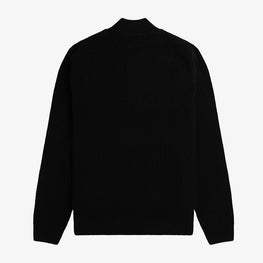 Textured Half Zip Knit