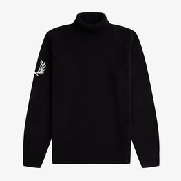 Laurel Wreath Roll Neck Knit