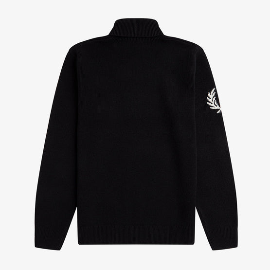 Laurel Wreath Roll Neck Knit