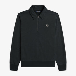 Zip Neck Collar Sweatshirt