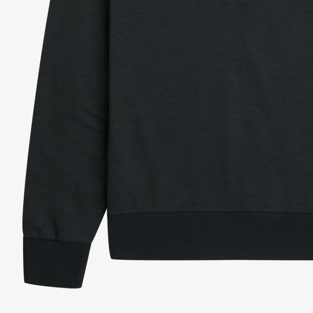 Zip Neck Collar Sweatshirt