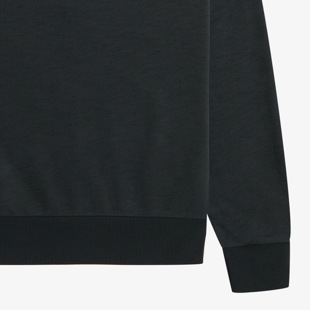 Zip Neck Collar Sweatshirt