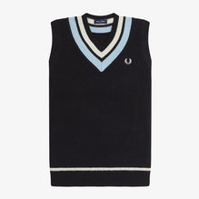 Striped Neck Knitted Tank
