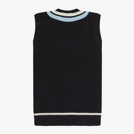 Striped Neck Knitted Tank