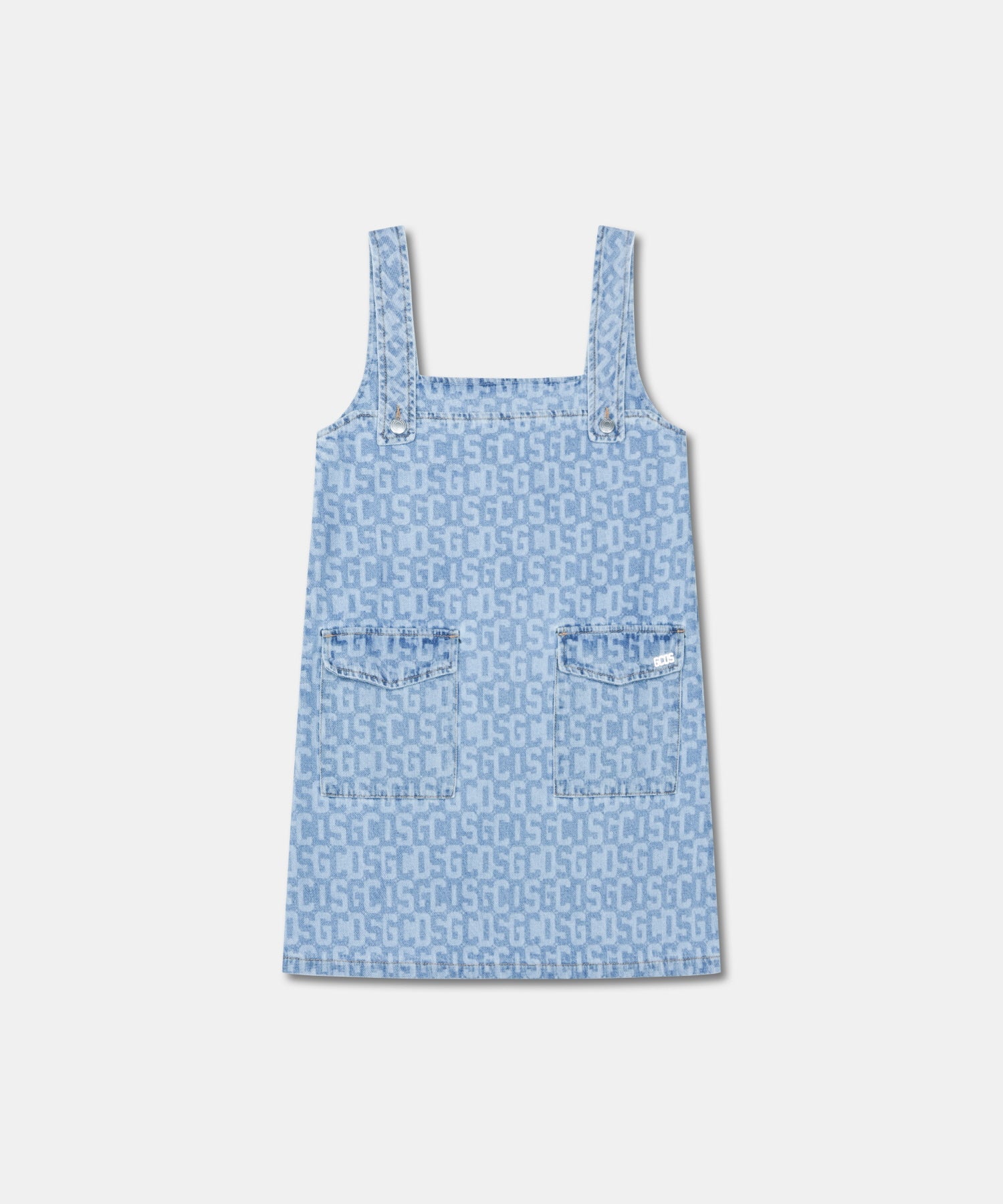 MONOGRAM DENIM POCKETS DRESS