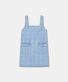 MONOGRAM DENIM POCKETS DRESS