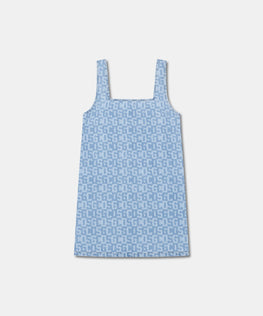 MONOGRAM DENIM POCKETS DRESS