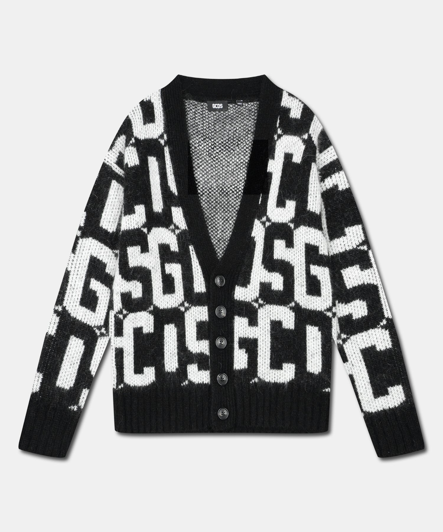 MONOGRAM BUTTONED CARDIGAN