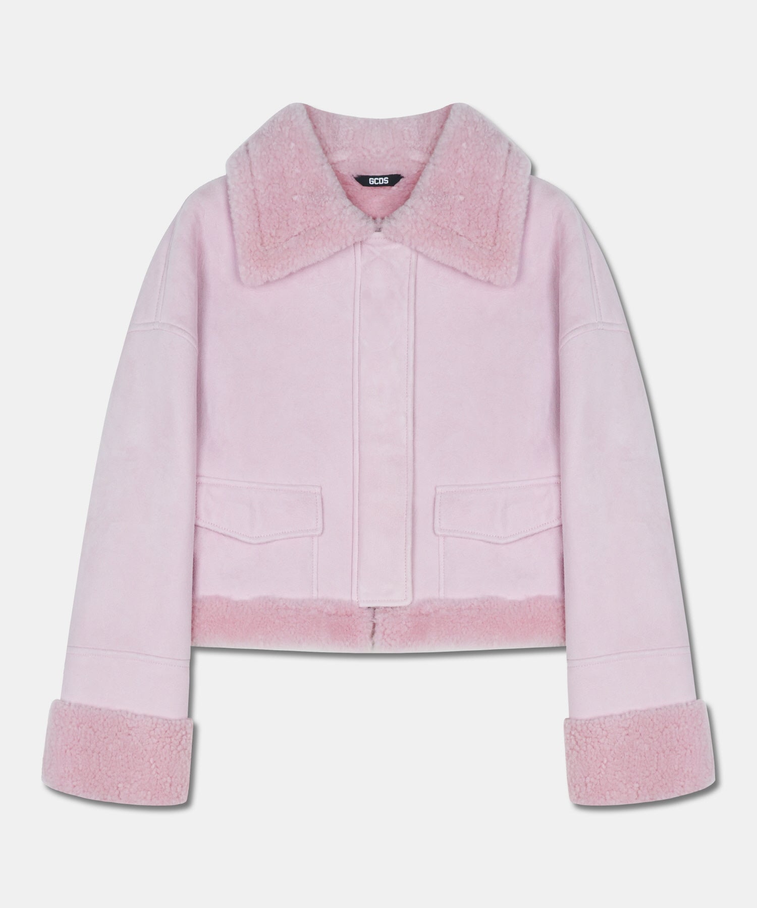 CROP SHEARLING JACKET