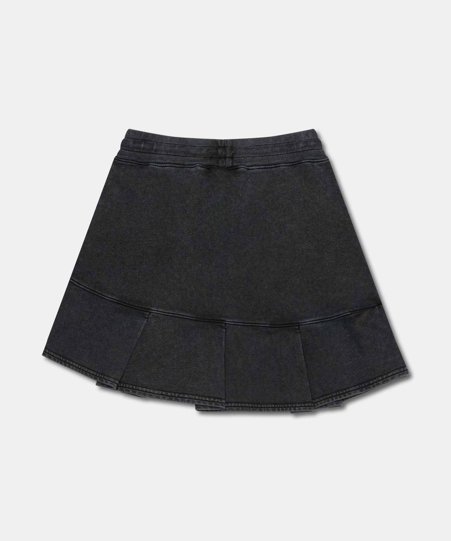 PLEATED STONE WASHED SWEATSKIRT